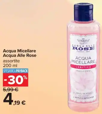Carrefour Iper Acqua Micellare Acqua Alle Rose offerta