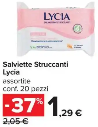 Carrefour Iper Salviette Struccanti Lycia offerta