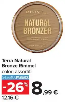 Carrefour Iper Terra Natural Bronze Rimmel offerta