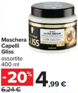 Carrefour Iper Maschera ISS Capelli Gliss offerta