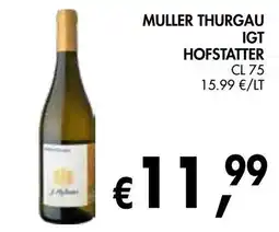 èccoMI Muller thurgau igt hofstatter offerta