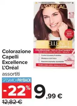 Carrefour Iper Colorazione Capelli Excellence L'Oréal offerta