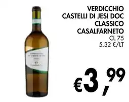 èccoMI Verdicchio castelli di jesi doc classico casalfarneto offerta
