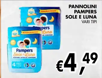 èccoMI Pannolini pampers sole e luna offerta
