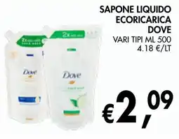 èccoMI Sapone liquido ecoricarica Dove offerta