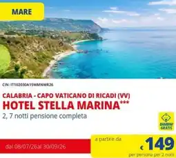 Galassia Hotel stella marina offerta