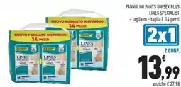 Conad Superstore Pannolini pants unisex plus Lines Specialist offerta