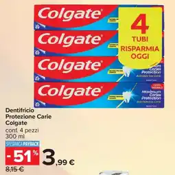 Carrefour Iper Dentifricio Protezione Carie Colgate offerta