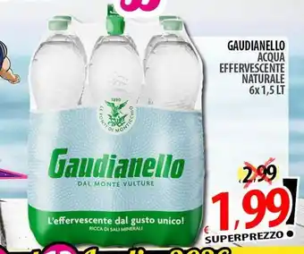 Il Genio Supermercato Gaudianello acqua effervescente naturale offerta