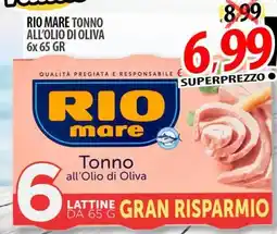 Il Genio Supermercato Rio mare tonno all'olio di oliva offerta
