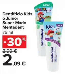 Carrefour Iper Dentifricio Kids o Junior Super Mario Mentadent offerta