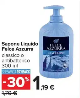 Carrefour Iper Sapone Liquido Felce Azzurra offerta