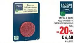 Conad Superstore Battuta di bovino adulto piemontese Sapori&Dintorni Conad offerta