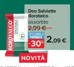 Carrefour Iper Deo Salviette Borotalco offerta
