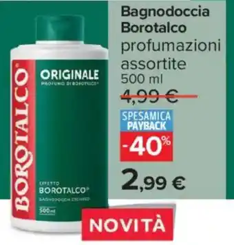 Carrefour Iper Bagnodoccia Borotalco offerta