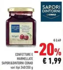 Conad Superstore Confetture e marmellate Sapori&Dintorni Conad offerta