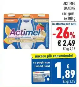 Conad Superstore Actimel Danone offerta