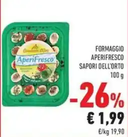 Conad Superstore Formaggio aperifresco sapori dell'orto offerta