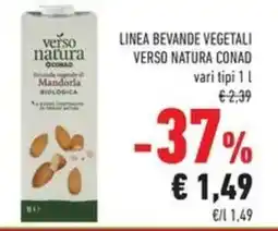 Conad Superstore Linea bevande vegetali Verso Natura Conad offerta