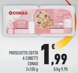Conad Superstore Prosciutto cotto a cubetti Conad offerta
