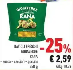Conad Superstore Ravioli freschi gioiaverde Rana offerta