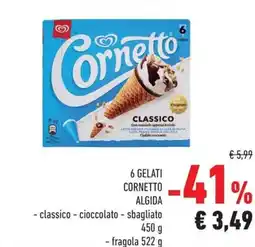 Conad Superstore 6 gelati cornetto Algida offerta