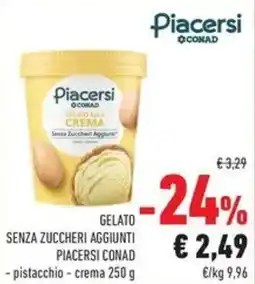 Conad Superstore Gelato senza zuccheri aggiunti Piacersi Conad offerta