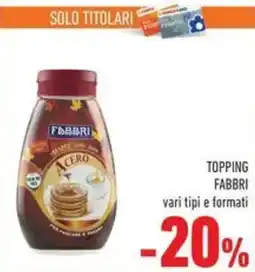 Conad Superstore Topping Fabbri offerta