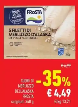 Conad Superstore Cuori di merluzzo dell'alaska Frosta offerta