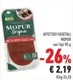 Conad Superstore Affettati vegetali Mopur offerta