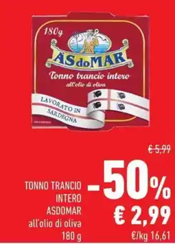 Conad Superstore TONNO TRANCIO Intero As do Mar offerta