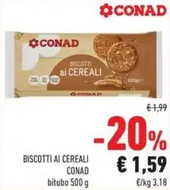 Conad Superstore Biscotti ai cereali Conad offerta