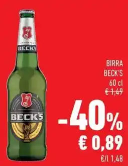 Conad Superstore Birra Beck's offerta