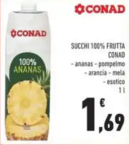 Conad Superstore Succhi 100% frutta Conad offerta