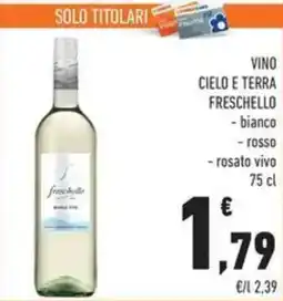 Conad Superstore Vino cielo e terra Freschello offerta