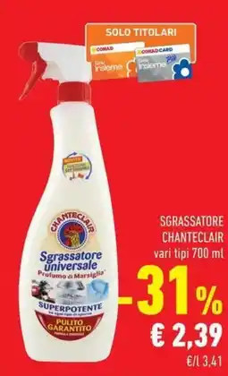 Conad Superstore Sgrassatore Chanteclair offerta