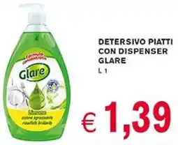 D'Italy Detersivo piatti con dispenser Glare offerta