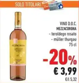Conad Superstore Vino d.o.c. Mezzacorona offerta