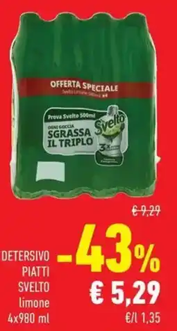 Conad Superstore Detersivo piatti svelto limone offerta