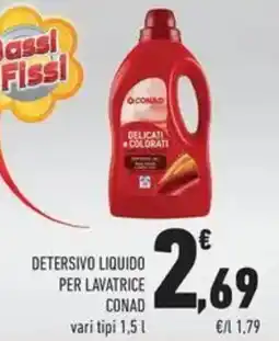 Conad Superstore Detersivo liquido per lavatrice Conad offerta