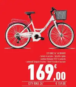 Conad Superstore City bike 26" 6V denver offerta