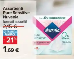 Carrefour Iper Assorbenti Pure Sensitive Nuvenia offerta