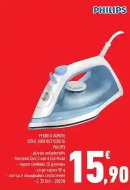 Conad Superstore Ferro a vapore serie 1000 DST1030/20 Philips offerta