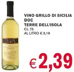 D'Italy Vino grillo di sicilia doc terre dell'isola offerta