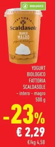 Conad Superstore Yogurt biologico fattoria scaldasole offerta