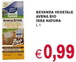 D'Italy Bevanda vegetale avena bio Idea Natura offerta