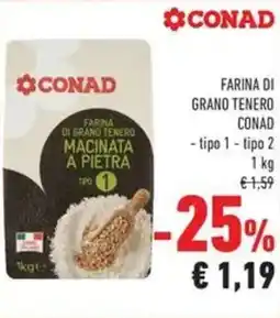 Conad Superstore Farina di grano tenero Conad offerta