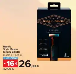 Carrefour Iper Rasoio Style Master King C Gillette offerta