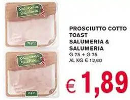 D'Italy Prosciutto cotto toast Salumeria & Salumeria offerta