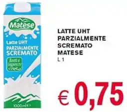 D'Italy Latte uht parzialmente scremato Matese offerta
